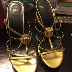 Versace Golden Medusa Heels sz 9